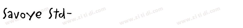 Savoye Std字体转换
